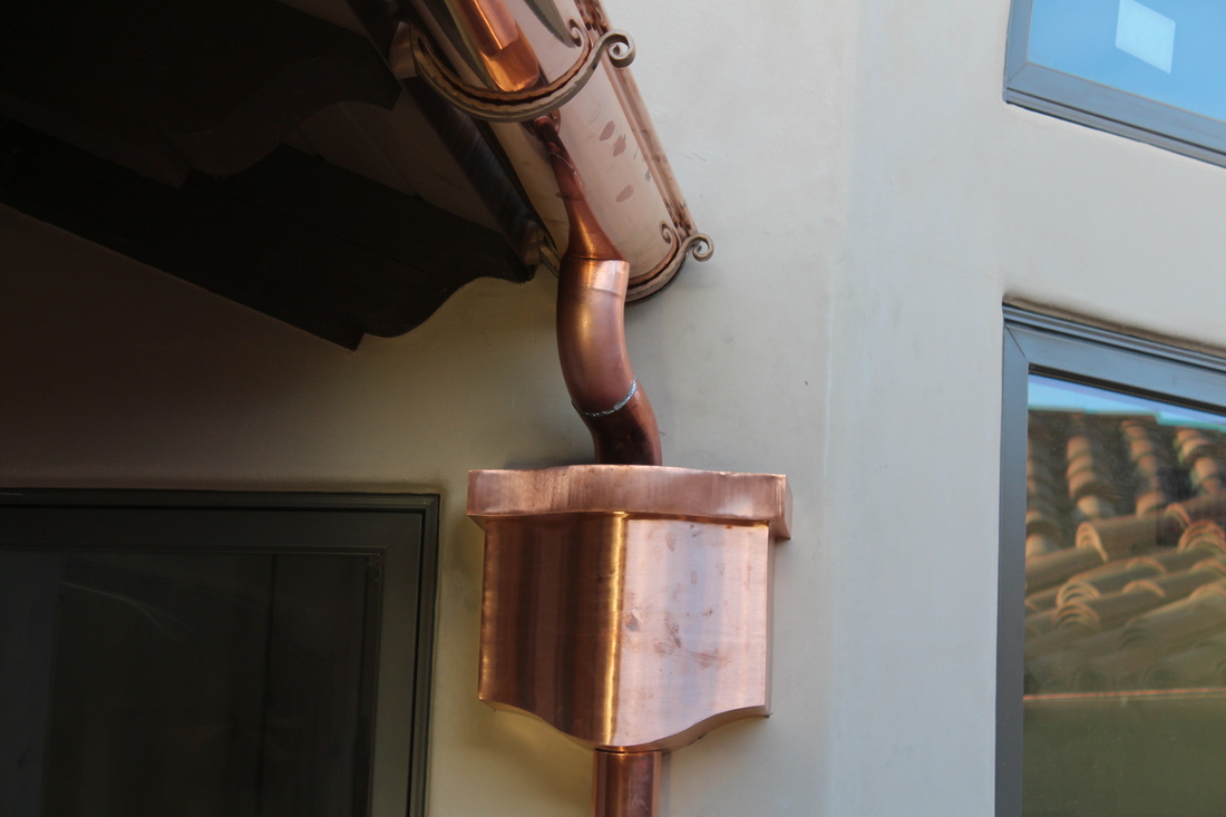 Copper Gutters A Plus Gutter Systems 323 405 4555 Seamless Rain Gutters Los Angeles And Orange County Metal Siding Metal Cladding